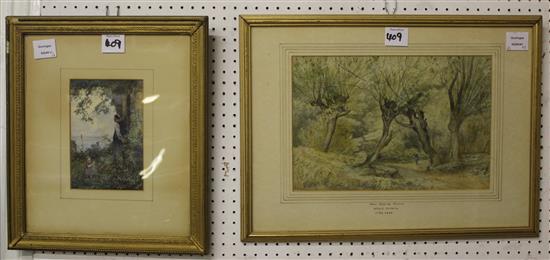 Vickers watercolour and 2 others